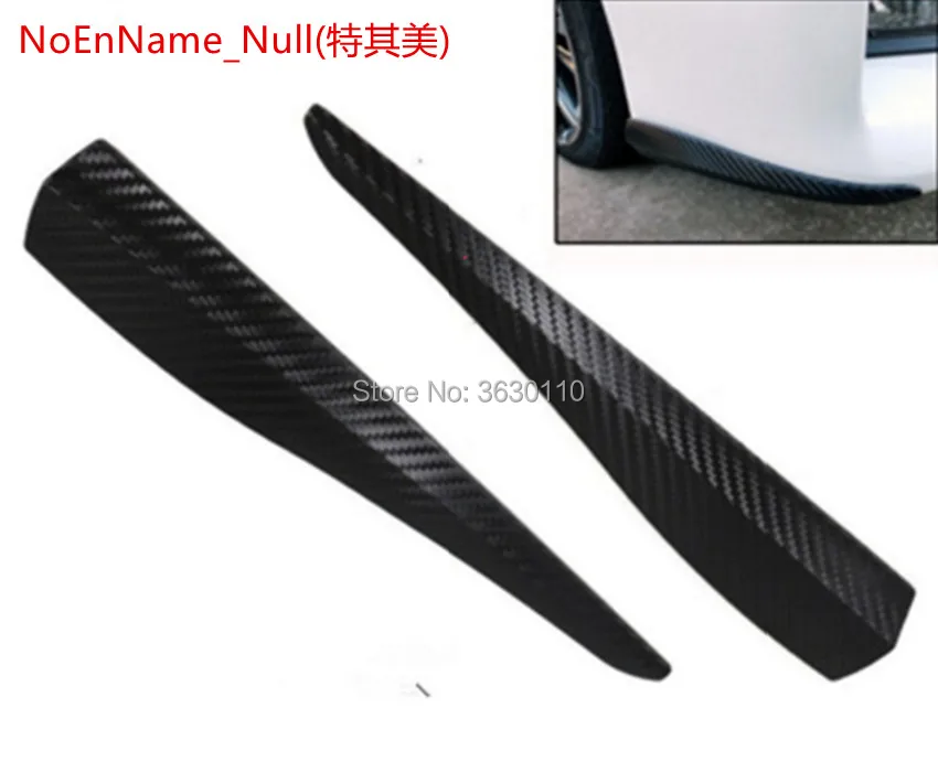 Fit for Audi A4 A6 A1 A3 A5 A8 A7 S1 4pcs (2 set ) Car Styling Mouldings Bumper Corner Guard Protector Carbon Fiber look sticker |