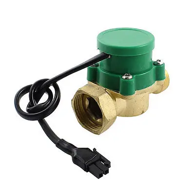 

1/2BSP Male to 3/4BSP Female Water Flow Sensor Control Switch 0.75-5L/min 120W 220V
