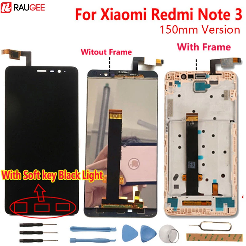 Для Xiaomi Redmi Note 3 ЖК дисплей + сенсорный экран дигитайзер стеклянная панель в сборе
