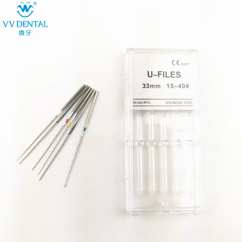 Endo files 6pcs model stainless steel files for choose endo tip for