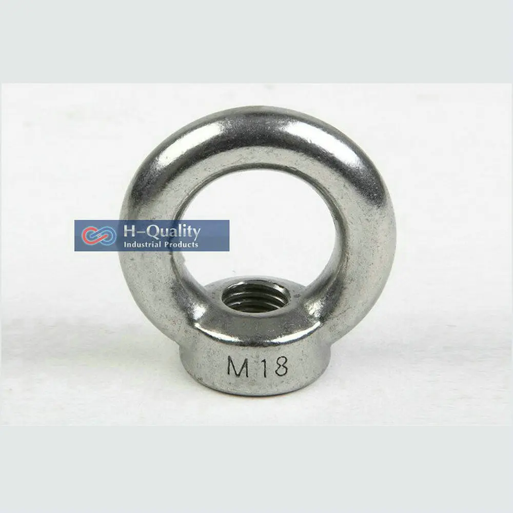 

10PCS/LOT Rigging Hardware M8 DIN582 Metric Thread Stainless Steel 304 Small Lifting Eye Nut