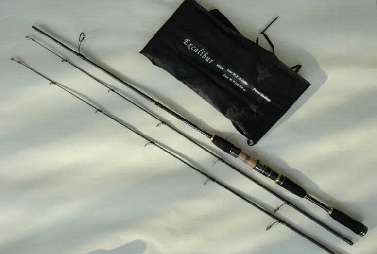 New !! High Quality Black color spin Fishing Rod 602M / 662MH / 702M 2