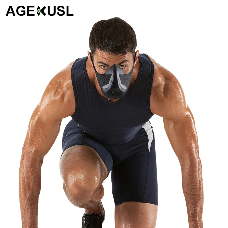 

AGEKUSL W Sport Training Mask 3.0 Cycling Face Mask Fitness Workout Gym Exercise Running Bike Bicycle Mask Elevation Cardio Mask