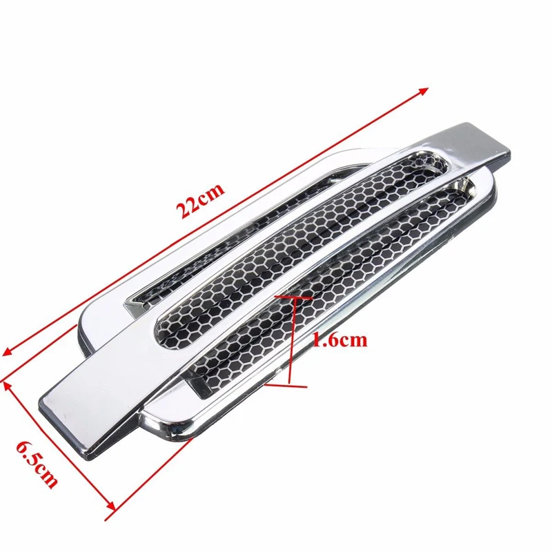 JX-LCLYL 1 Pair Car Side Air Flow Vent Fender Cover Intake Grille Sticker For Audi BMW