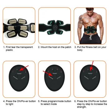 

New Smart Fitness Muscle Stimulator Belt Abdominal Electric Muscle Belly Training Exercises Machine XD88