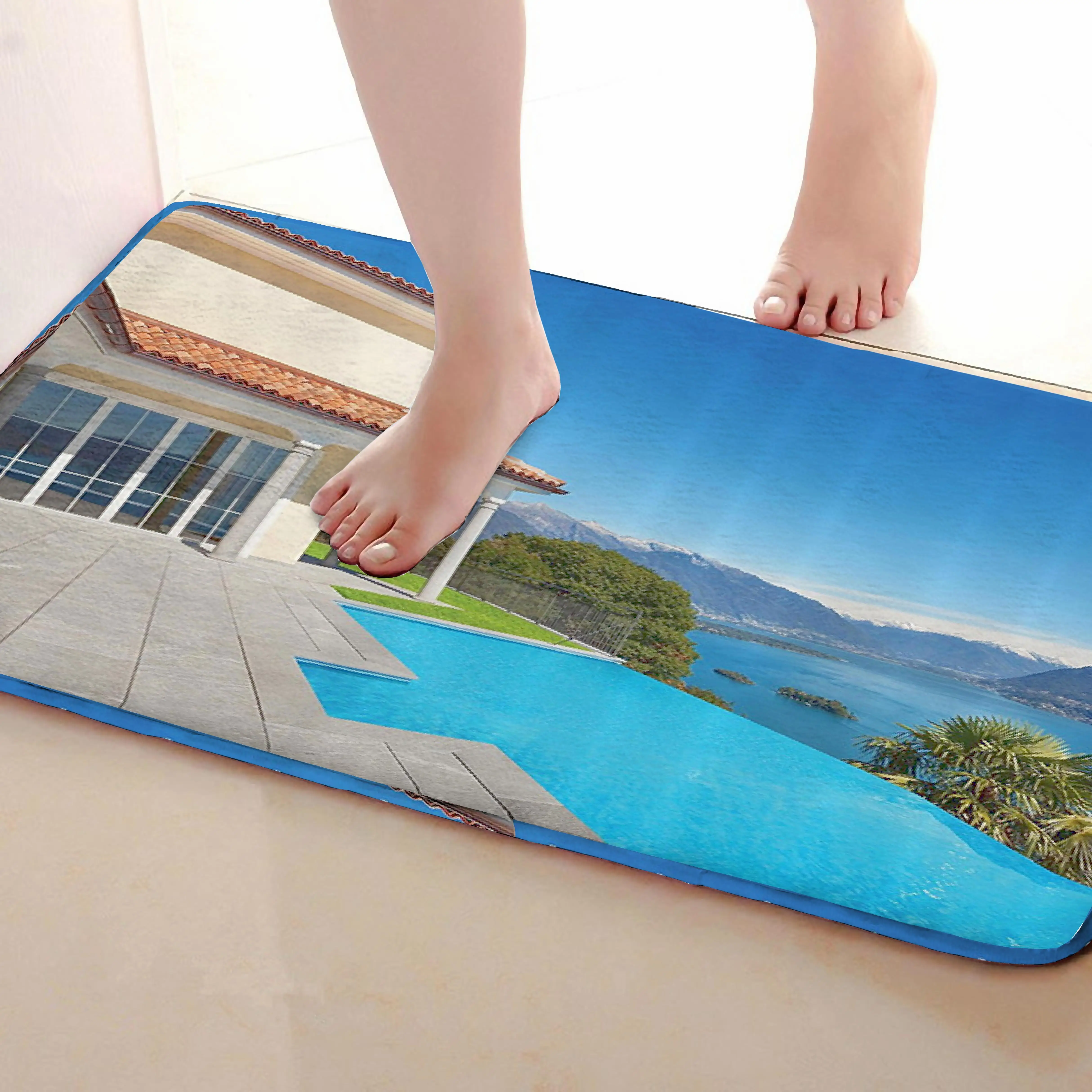 Морской стиль коврик для ванной комнаты, смешной Противоскользящий коврик для ванной, занавеска для душа s аксессуары, соответствующие вашей душевой занавеске