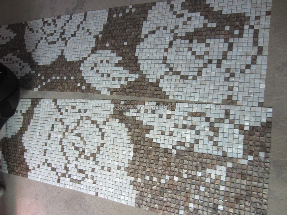 

2018 style HYRX shell mosaic with seam #The flower of love Home improvement freshwater shell mosaic tile pearl mosaic