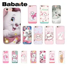 Babaite розовый marie аристократы Кот мультфильм мягкий чехол для телефона из ТПУ для iPhone 8 7 6 6S Plus 5 5S SE XR X XS MAX 10 11 11pro 11promax