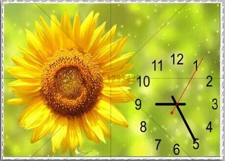 

Full Square Rhinestone Pasted 5d Diy Diamond Painting Flower & clock Handcraft Accessories Embroidery Mosaic Picture home decor