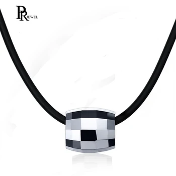 

Trendy Tungsten Steel Bead Men Pendant Necklace
