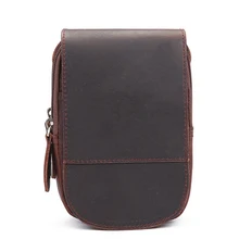 Новое поступление универсальный и Многофункциональный Crazy Horse Натуральная кожа Талия обтягивающий костюм для 4,7-5,5 дюймов Сумка для телефона