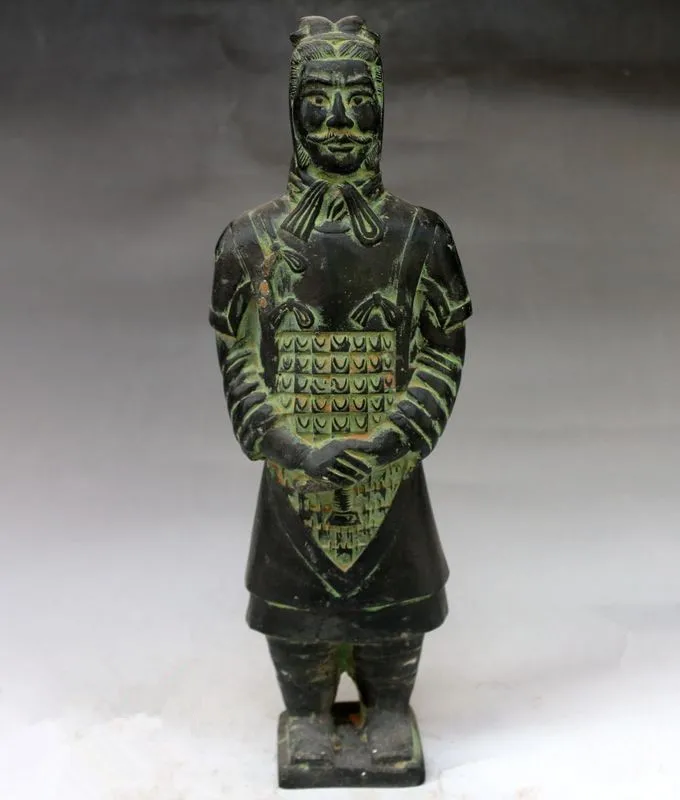 

Antique bronze ornaments of Terracotta Army bronze antique furnishings warrior copper crafts collection gifts