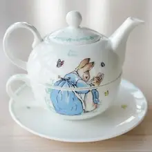 Послеобеденный чайный набор чай чайник чашка английский костяного фарфора чайная чашка один керамический милый мультфильм