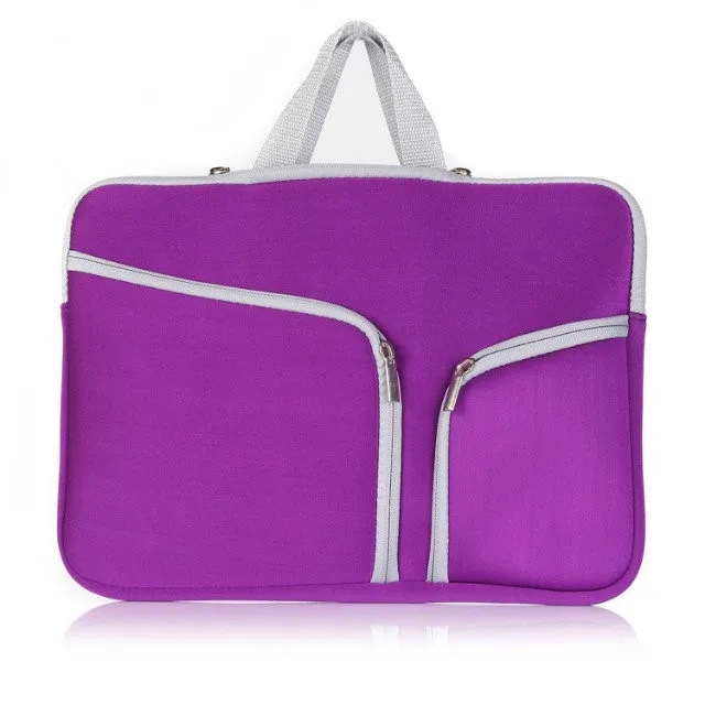 Рукав сумка двойная сумка карман на молнии сумка из неопрена чехол для MacBook Air 1" 12" 1" retina 13,3 15,4 Pro 13,3 15,4 Shell