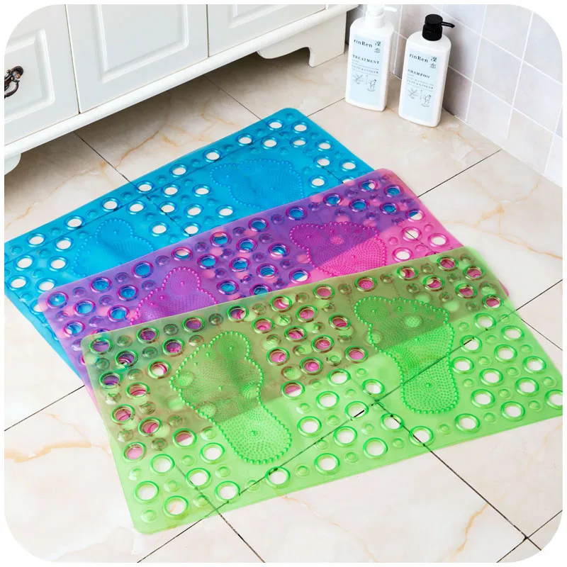 67.8*36.5cm Color PVC Shower Mats Anti slip Eco Friendly PVC Bathroom