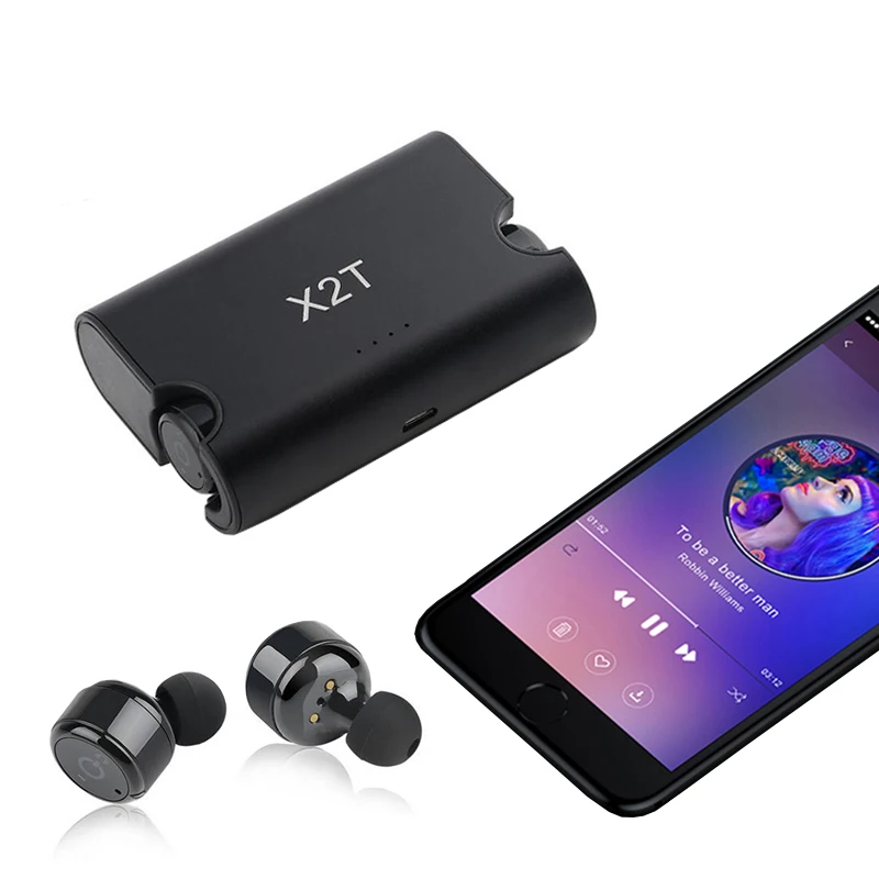 

Headphones Wireless Bluetooth Earphone Sports Earbud Noise Cancelling Headsets with Charger Box Headphone for Iphone iOs Android