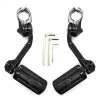 Adeeing Long Axis Adjustable Highway Foot Pegs Footpeg Footrests for Harley 1.25"/3.2cm 1 pair foot pedal (Left and Right) r30