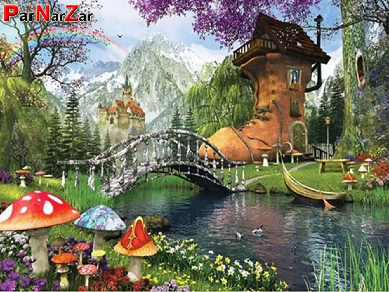 тревор митчелл. пазл английский коттедж 1000 элементов. сказочный домик с цветами. пазлы домик в саду. Dominic davison картины.