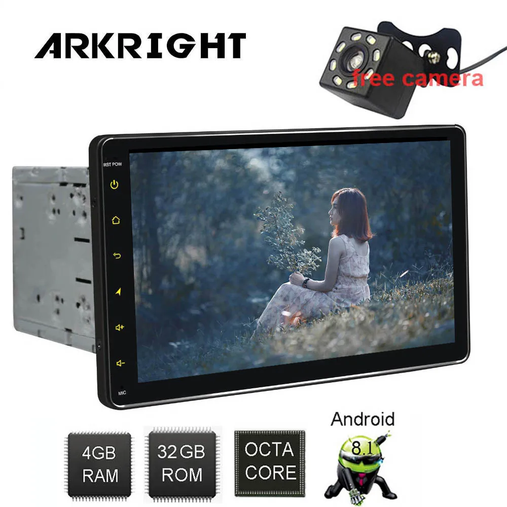 ARKRIGHT 9 &quot2din автомобиля радио 4 + 32 GB Android 8 1 Универсальный Автомобильный