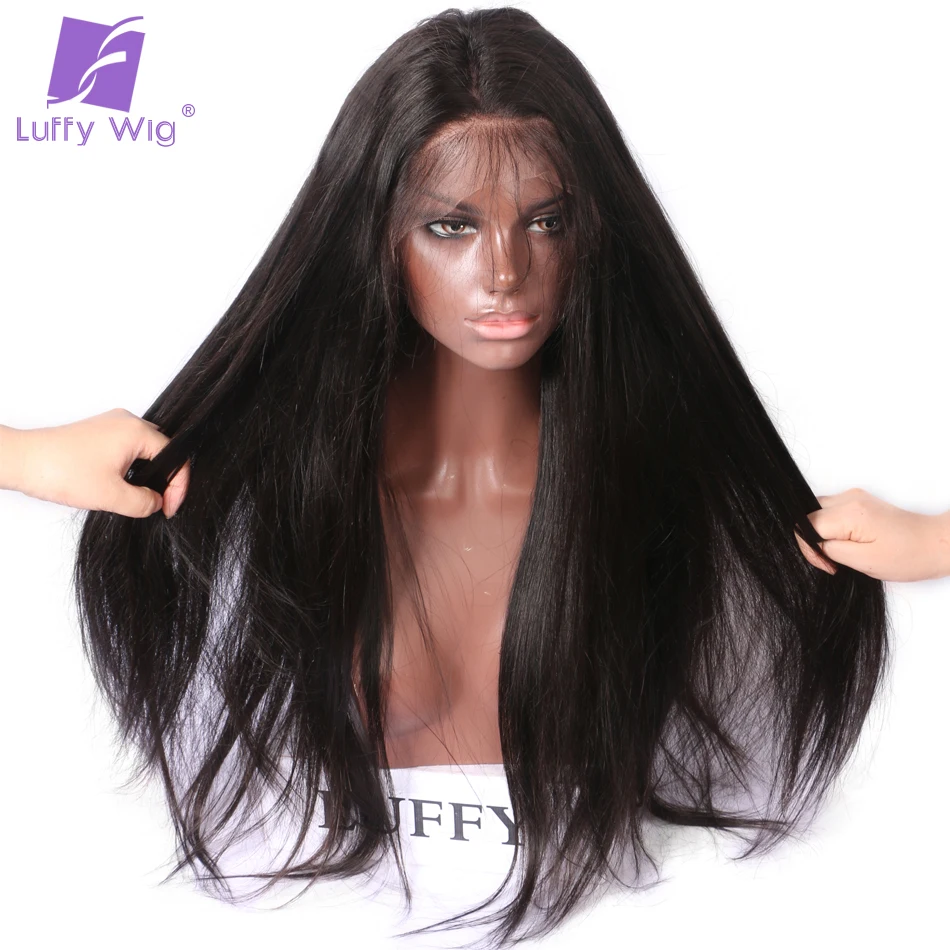 Luffy Real 250 Density Malaysian Silky Straight 5 4 5 Silk Base Lace Front font b