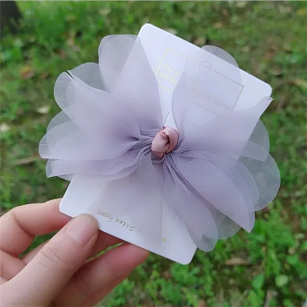 grey flower 10 шт./лот прелестные модные туфли шпильки девушки принцесса зажим для волос с жемчугом цветок Шнуровка с бантиком Шпильки для детей аксессуары для волос - Цвет: grey flower
