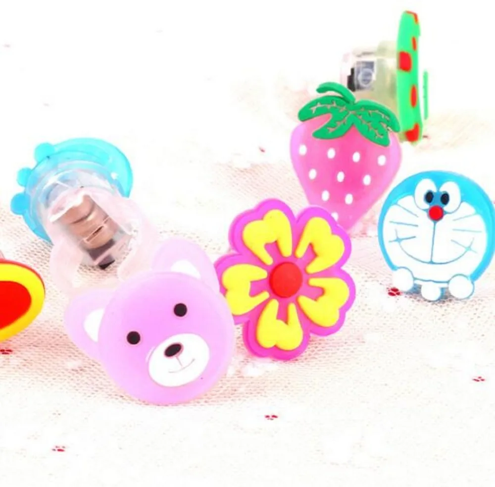 1pcs Luminous rings new children's toys flash gifts LED cartoon lights glow toys for kids playing in night or cosplay party 1pcs Luminous rings new children's toys flash gifts LED cartoon lights glow toys for kids playing in night or cosplay party