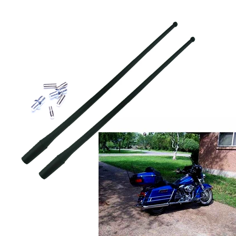 1Pair/2 pcs Motorcycle Antenna for Electra Road Street Tour Trike Ultra