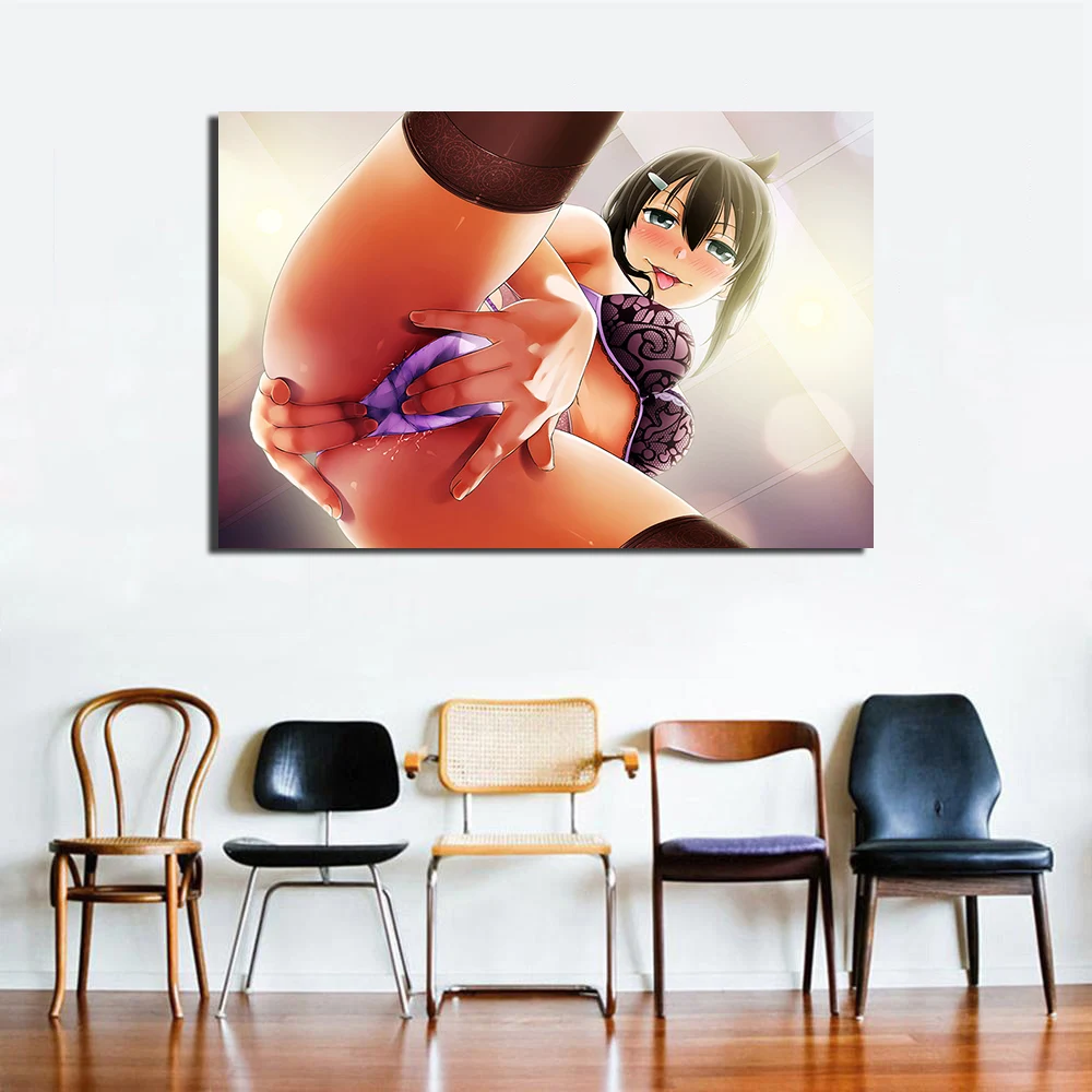 Сексуальное японское аниме девушки настенные плакаты художественное полотно печатное искусство картины для украшения спальни