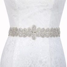 Inofinn WH28 кристалл свадебные аксессуары атласное свадебное платье пояс для невесты лента пояс-кушак Пояс для вечерних выпускных платьев