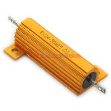 2 шт./лот) 15 Ом 50 Вт проволочный алюминиевый корпус резистор, 50 Вт