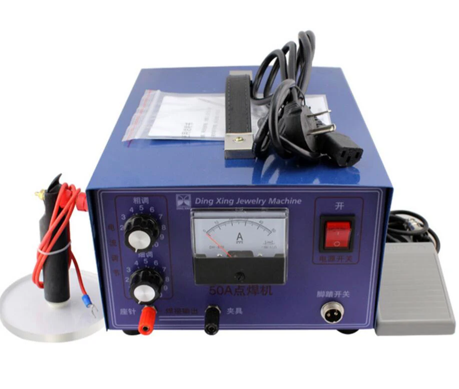 New 50A Pulse Spot Welder Gold Silver Platinum Jewelry Welding Machine