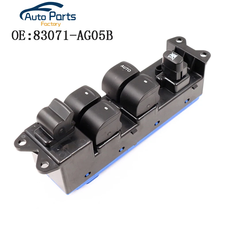 

New Front Left Driver Side Electric Power Master Window Switch For 2005-2009 Subaru Legacy Outback XT 83071-AG05B 83071AG05B