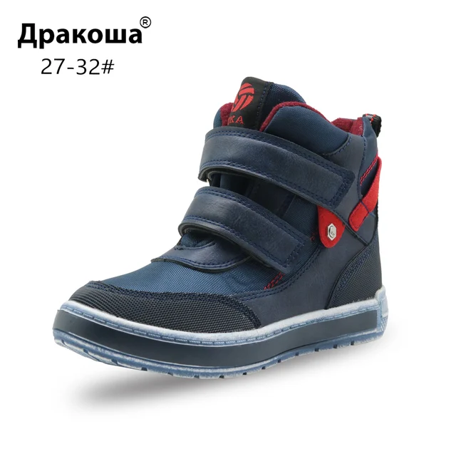 Apakowa Мальчики Осень Весна Мотоцикл ботильоны для школы маленькие дети детские Hook & Loop модная обувь Нескользящая обувь