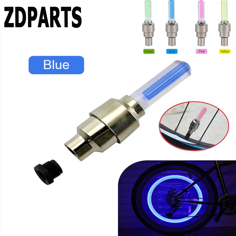 ZDPARTS 2X Motorcycle Car Wheel Tire Valve Caps Cover LED For Lada