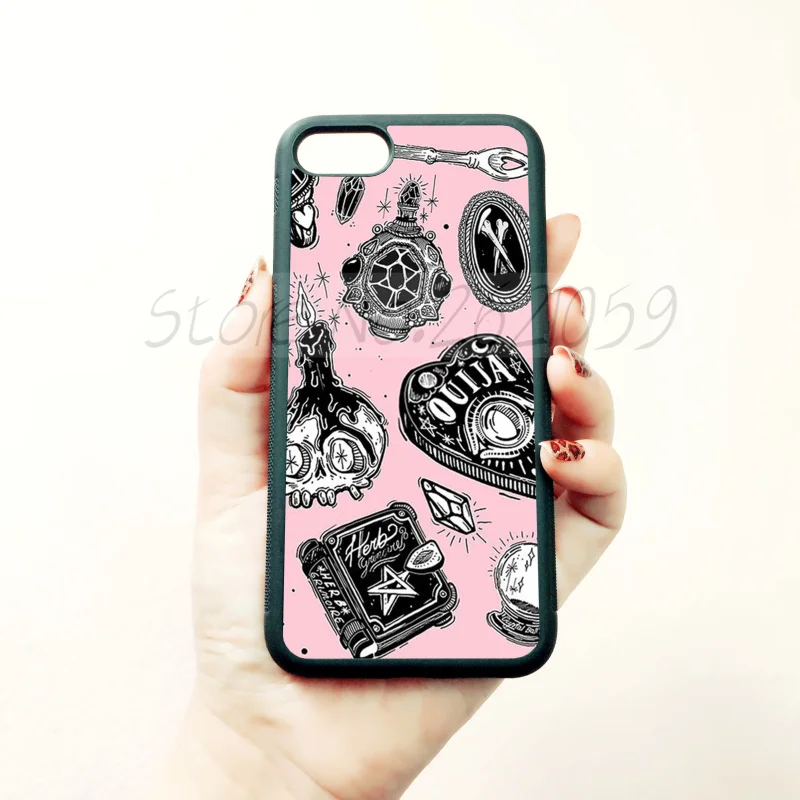 Witchy شعار الكولاج لينة سيليكون حافة الهاتف المحمول الحالات ل apple فون x 5 s SE 6 6 s زائد 7 7 زائد 8 8 زائد XR XS ماكس الهاتف أكياس Witchy شعار الكولاج لينة سيليكون حافة الهاتف المحمول الحالات ل apple فون x 5 s SE 6 6 s زائد 7 7 زائد 8 8 زائد XR XS ماكس الهاتف أكياس