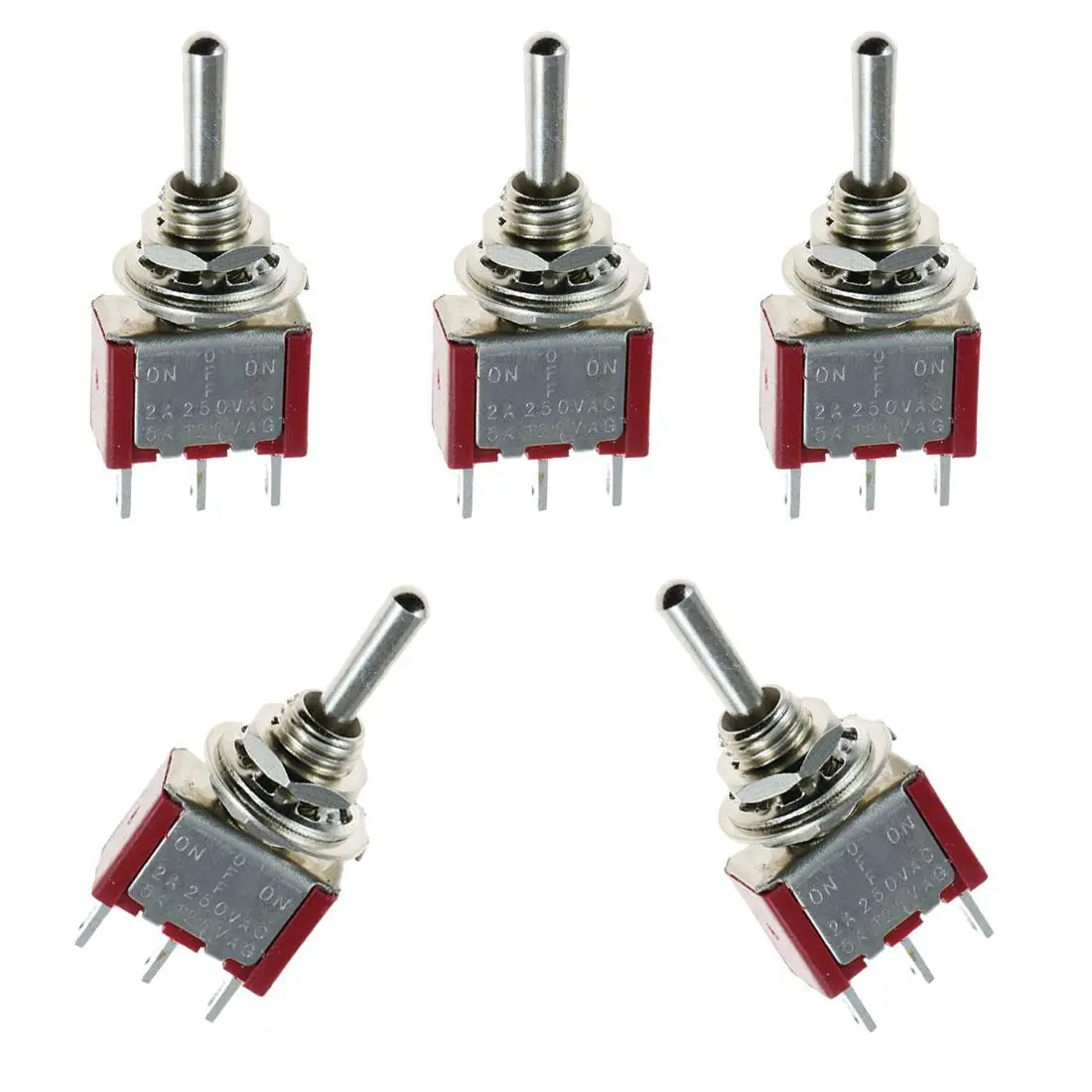 -off momentary 5 X Toggle switch on