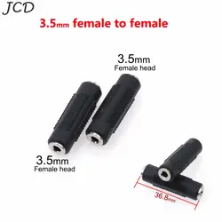 JCD Никель покрытием 3,5 мм Женский до 3,5 мм Женский аудио переходник стерео Jack муфта Extender Разъем для наушников