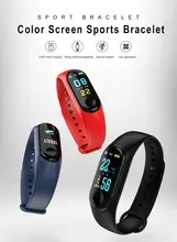 M3 smart bracelet color screen step heart rate waterproof   Sports call information reminds smart bracelet