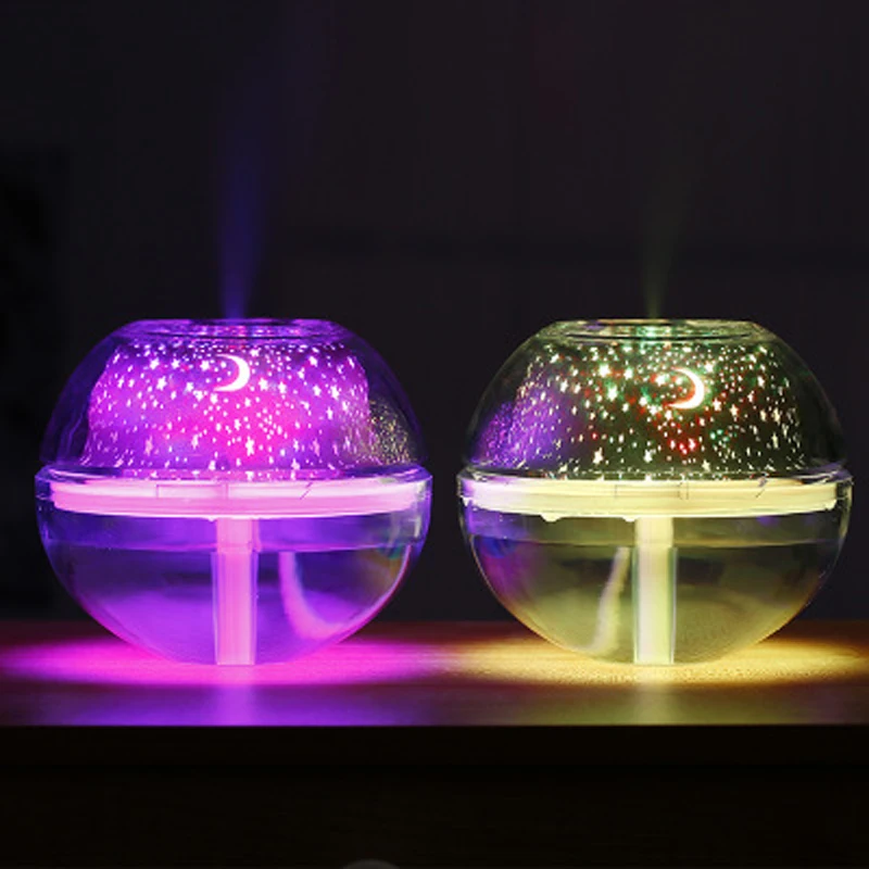 

500ML Ultrasonic Humidifier Aromatherapy Oil Diffuser Cool Mist With Color LED Lights essential oil diffuser Atmosphere light