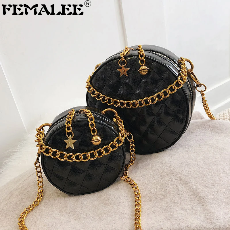 

FEMALEE Ins Round Bag Fashion Star Planet Zipper Handbags Designer Crossbody Diamond Linger Women Shoulder Bag Parent-child Bags