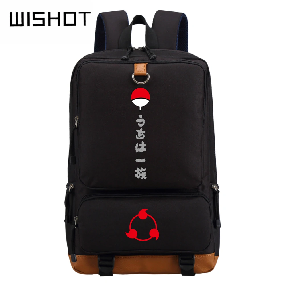 Рюкзак WISHOT NARUTO Uchiha Clan школьный рюкзак для косплея японского аниме сумка на плечо