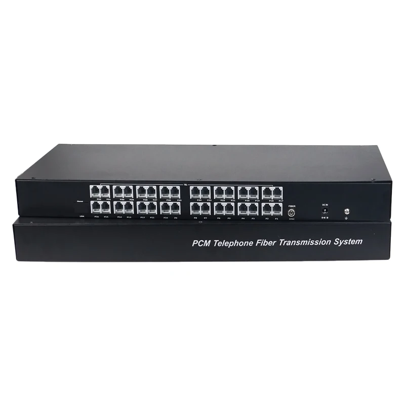 

32 channel PCM voice telephone fiber optic converter and 1 channel 100M Ethernet, FC fiber optic port, single mode, 20KM