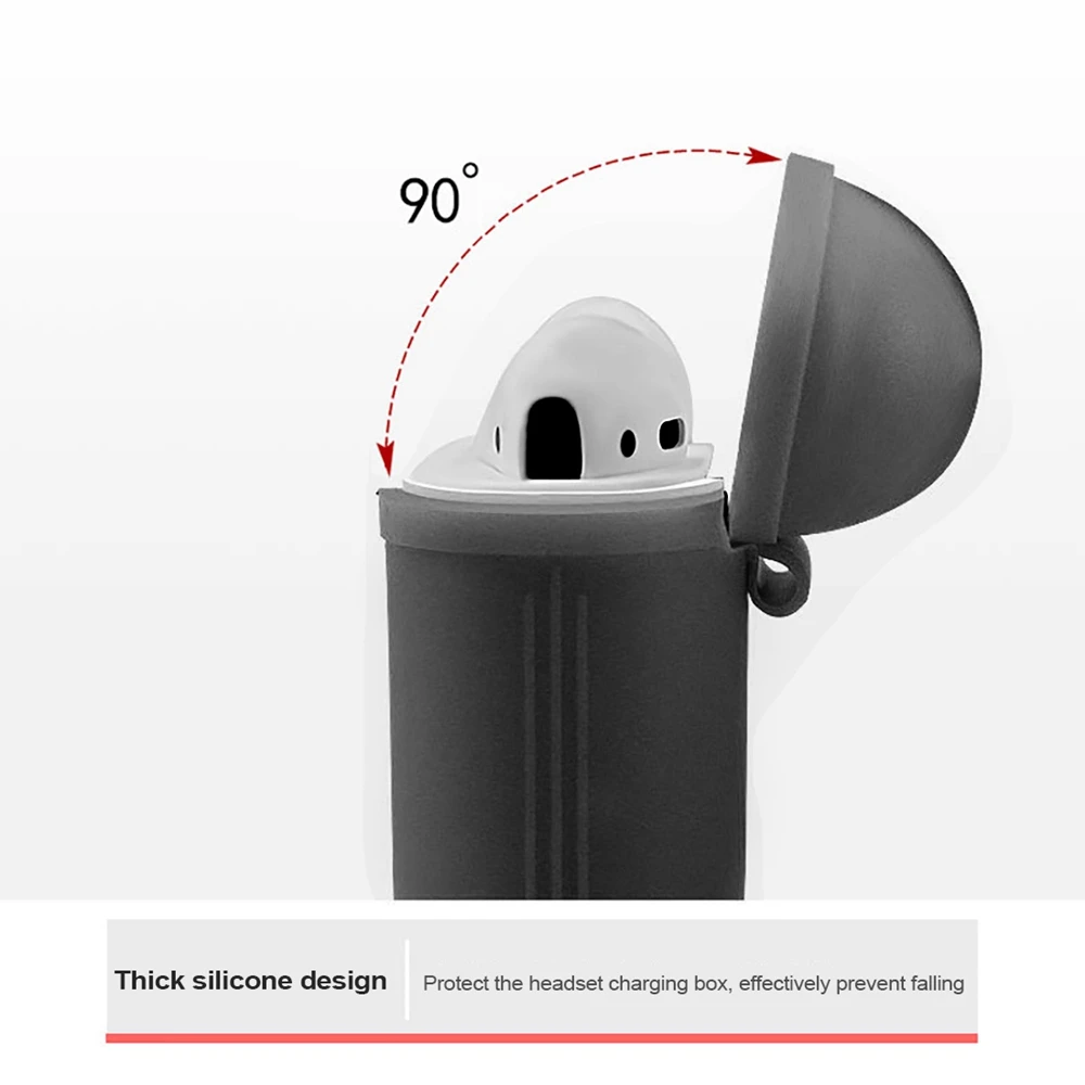 ТПУ Силиконовые Bluetooth беспроводные наушники чехол для AirPods защитный чехол Аксессуары для кожи для Apple Airpods зарядная коробка