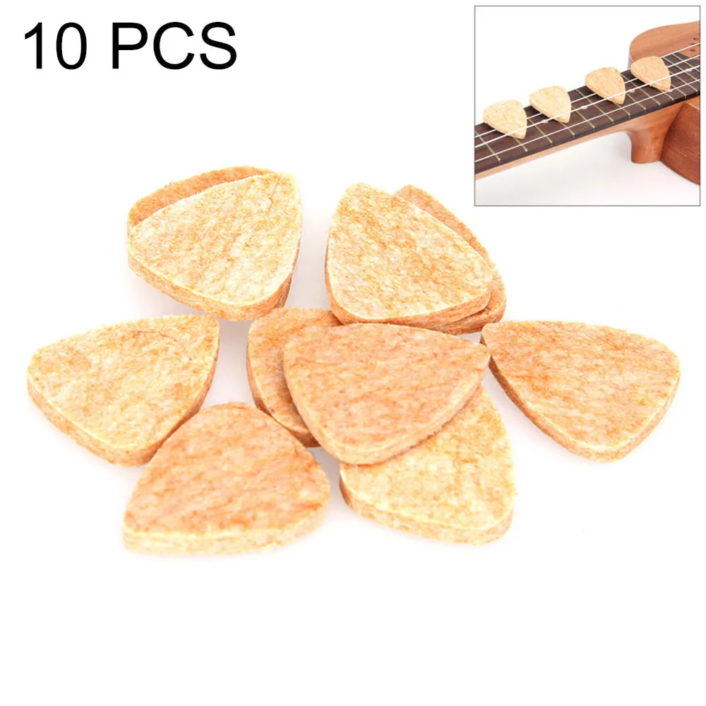 10 pcs Guitar Picks Guitar Part Accessories Stiff Felt Ukulele Banjo Classical Guitar Plectrums Picks- 3mm/0.12in in Thickness