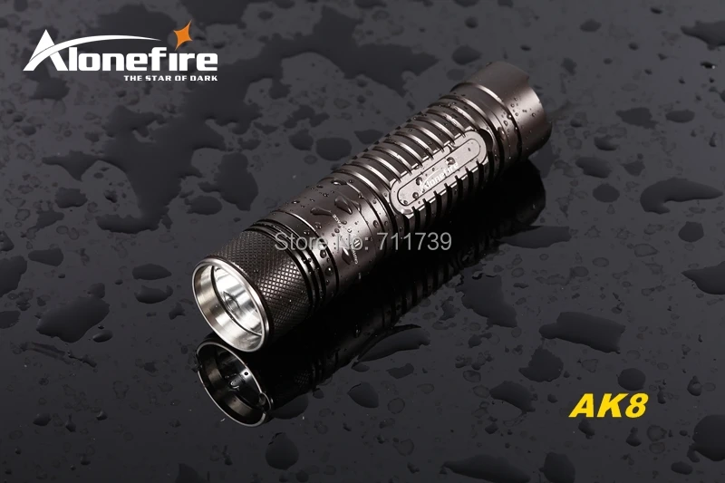 Alonefire ak8 CREE XM-L2 LED 3 режима HA III Военная Униформа класса акрилонитрилбутадиенстирол мини легкий фонарик света для батареи 18650