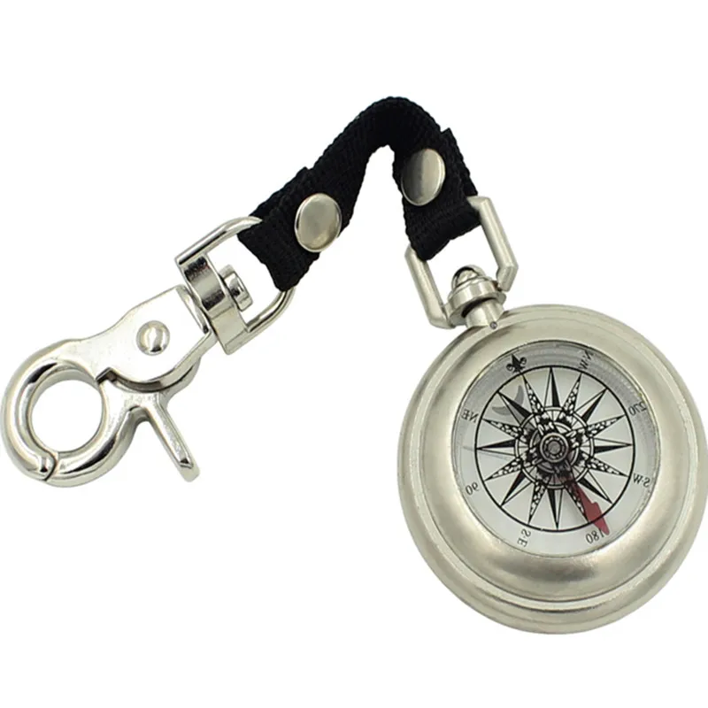 HSEAYM карманные часы компас Высокое качество портативный металлический ремень ремешок висячий канат Тип направляющая портативный ручной компас