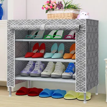 

Large Capacity Shoes Storage Cabinet Organizer Rack Home Furniture DIY Dust-proof Shoe Cabinet