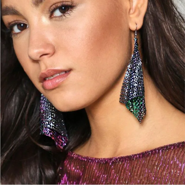 Ppg Pgg Drop Earrings Rhinestones Arrival Fashion Statement Ppg Pgg Drop Earrings Rhinestones Arrival Fashion Statement For Women Long Earring Large Vintage Bohemian