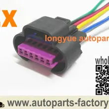 Longyue 2 шт. 6pin положения дроссельной заслонки датчик tps/приложений разъем косички 8"