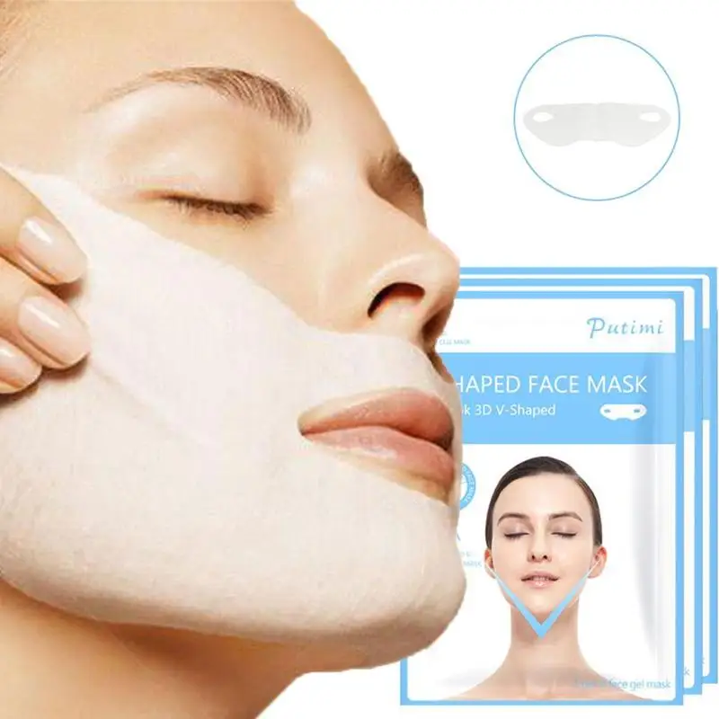 

Women Mask Chin Cheek Lift Up Wrinkle V Face Slimming Mask With Anti-wrinkle Cream